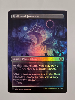 Hallowed Fountain - R0347 Foil (Borderless) Lorwyn Eclipsed - MTG - NM - Image 2