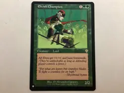 MTG The List ELVISH CHAMPION LP (0166) Graded Power - Image 1
