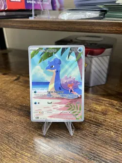 Pokemon TCG Destined Rivals Misty's Lapras Illustration Rare Card 194/182 NM - Image 1
