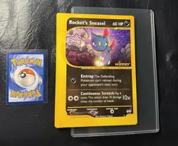 2002 ROCKETS SNEASEL 5 Pokemon BEST OF WINNER PROMO JUMBO VINTAGE CARD NINTENDO - Image 1