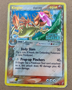 Pokemon Kingler (Delta Species) 22/100 Crystal Guardians Reverse Holo - Image 1
