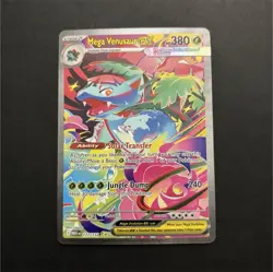 Pokemon Mega Venusaur Ex 177/132 Me01 Mega Evolution Full Art Holo Rare Card - Image 1