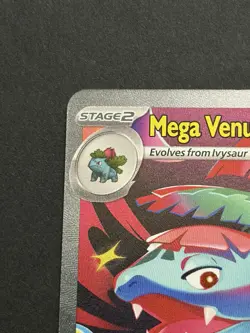 Pokemon Mega Venusaur Ex 177/132 Me01 Mega Evolution Full Art Holo Rare Card - Image 3