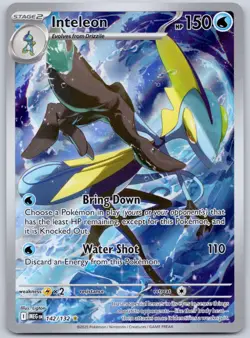 Inteleon 142/132 (NM) - ME01: Mega Evolution - Illustration Rare - Pokemon TCG - Image 1