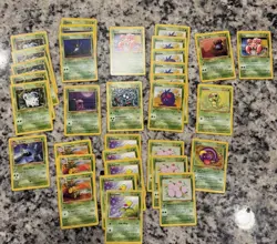 VINTAGE Pokemon LOT of 246 TCG Grass Type, Trainer Cards, Energy, WOTC - Image 1