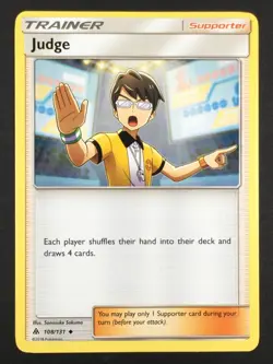 Pokemon TCG Judge 108/131 SM Forbidden Light Regular Uncommon NM - Image 1