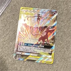 Pokemon Espeon & Deoxys GX TAG TEAM Full Art Ultra Rare Holo SM240 260 HP - Image 1