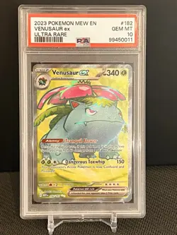PSA 10 Venusaur ex 182/165 Full Art - Pokemon Scarlet & Violet: 151 ENGLISH - Image 1