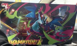 Mega Charizard EX League Cup Champion Playmat NEW Pokemon TCG - Image 3