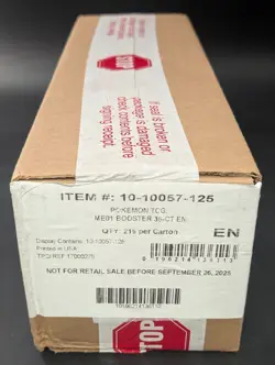 Pokemon Mega Evolution Base Set ME01 Enhanced Booster 6-Box Sealed Case #2 - Image 1