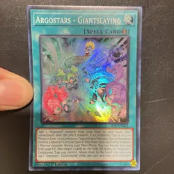 Yu-Gi-Oh! Konami Argostars-Giantslaying Spell Super Rare 1st Ed Holo ALIN-EN062 - Image 1