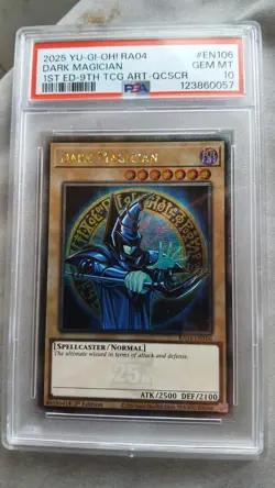 Yugioh PSA 10 2025 Dark Magician RA04-EN106 QCR 1st Edition "9th Art" * - Image 1