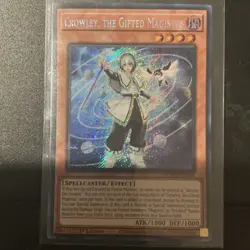 Crowley, The Gifted Magistus BLMM-EN044 Secret Rare Yugioh Set 1st Edition Mint - Image 2