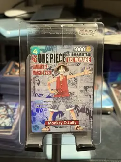 Monkey.D.Luffy (College Basketball US Voyage) One Piece Promotion Card Sealed - Image 1