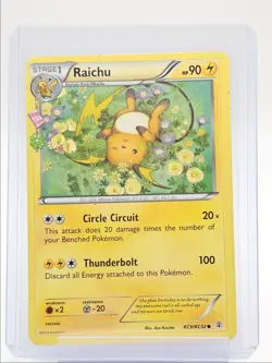 RAICHU 2016 POKEMON XY SERIES GENERATIONS RADIANT COLLECTION RC9/RC32 Q3107 - Image 1