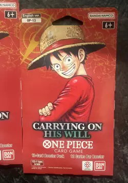 One Piece TCG - Carrying On His Will - Sleeved Booster Packs Lot Of 5 - Sealed - Image 2