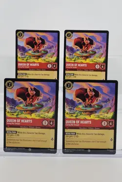 Disney Lorcana Queen of Hearts - Losing Her Temper 122/204 Archazia's 4 Cards CM - Image 1