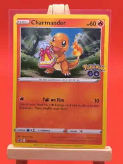 Charmander SWSH232 Pokemon GO Ultra Holo Rare Black Star Promo Pokemon Card New - Image 2