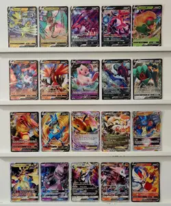 Pokemon Card Lot of 20 Cards V's EX's Vstars GX's See Pic's Read Description - Image 1