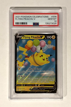 2021 Pokemon Celebrations Flying Pikachu V #006 PSA 10 - Image 1
