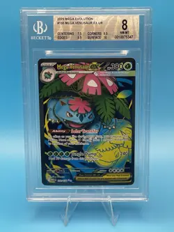 Mega Venusaur ex 155/132 Me01: Mega Evolution Holo Pokemon BGS 8 - Image 1