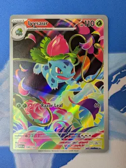 Ivysaur 134/132 - Mega Evolution Holo Full Art Illustration Rare Pokemon TCG NM - Image 1