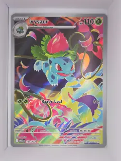 Pokemon TCG Ivysaur 134/132 Mega Evolution Illustration Rare Full Art Holo NM - Image 1