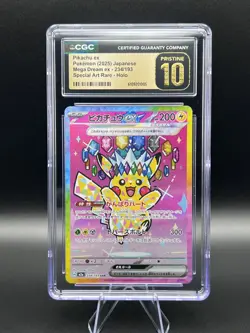 Pokemon Pikachu 234/193 M2a: Mega Dream Ex Holo Special Art Rare CGC Pristine 10 - Image 1