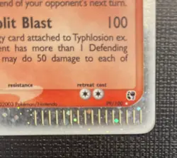 Pokemon TCG Sandstorm Typhlosion EX Holo Rare Card 99/100 HP Condition - Image 5