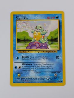 Pokemon Card Squirtle 063/102 Base Set Regular US - Image 1