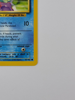 Pokemon Card Squirtle 063/102 Base Set Regular US - Image 4