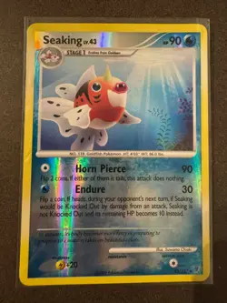 Seaking 43/147 Reverse Holo Rare Platinum Supreme Victors Pokemon Card MP - Image 1