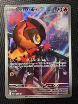 2025 Pokemon Phantasmal Flames Charcadet BLACK STAR PROMO HOLO Card 022! - Image 1