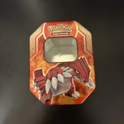 Pokemon 2015 TCG Trading Card Game Legends of Hoenn Groudon-EX Groudon Tin EMPTY - Image 1