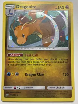NM Dragonite Rare Promo 119/181 - Sun & Moon Team Up COSMOS HOLO - Pokemon - Image 1