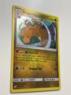 NM Dragonite Rare Promo 119/181 - Sun & Moon Team Up COSMOS HOLO - Pokemon - Image 2