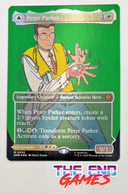 MTG Peter Parker Amazing Spider-Man ~~ Borderless (0232) - Foil NM HOT SALE! - Image 1