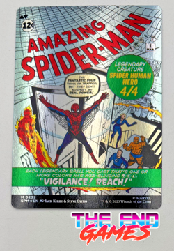 MTG Peter Parker Amazing Spider-Man ~~ Borderless (0232) - Foil NM HOT SALE! - Image 2