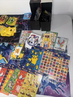 Massive Pokemon Lot Cards Pins Stickers Vintage Old Boxes Tins TCG Collection - Image 2