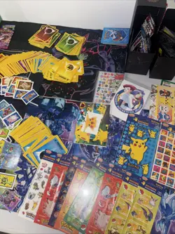 Massive Pokemon Lot Cards Pins Stickers Vintage Old Boxes Tins TCG Collection - Image 3