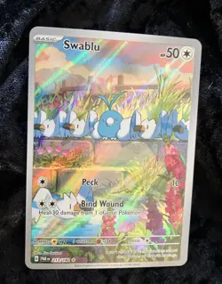 Swablu 213/182 Paradox Rift Illustration Rare Holo Pokemon TCG Card NM - Image 1
