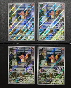 4x Pokemon Charmander 044 Black Star Promo SVP044 Obsidian Flames ETB Lot - Image 1