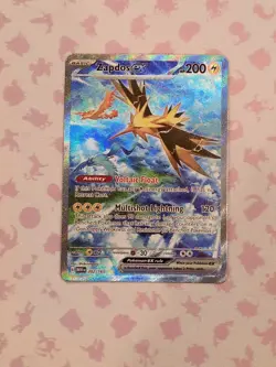 Zapdos ex 202/165 Pokemon TCG Scarlet & Violet 151 Special Illustration Rare NM - Image 1