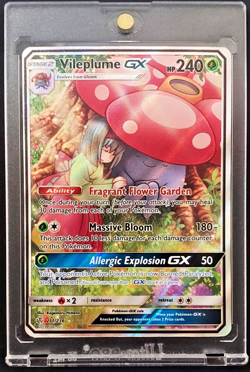 2019 Pokemon Sun & Moon TCG Vileplume GX Cosmic Eclipse 211/236 RARE - Image 1