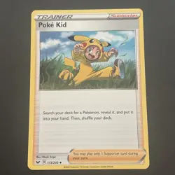 Poke Kid 173/202 Sword & Shield Base Set Regular Pokemon TCG 2020 - Image 1