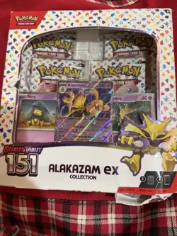 Pokemon TCG Scarlet & Violet 151 Alakazam ex Collection Booster Box Dmgd Pckging - Image 1