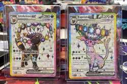 Pokemon TCG Umbreon & Espeon EX Prismatic Evolutions Figurine Promos 175 & 176 - Image 1