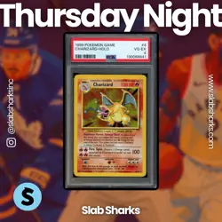 1999 POKEMON BASE SET UNLIMITED #4/102 CHARIZARD HOLO RARE PSA 4 - Image 1