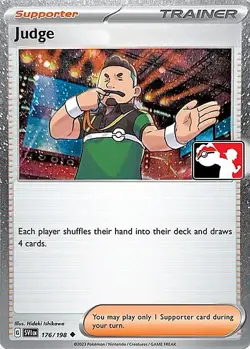 Judge 176/198 Cosmos Holo Pokemon Play! Prize Pack Play Stamp - Image 1