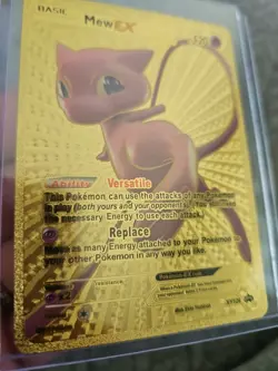 Mew EX Premium Gold Foil Fan Art Vinyl Textured Collector Pokemon - Image 4